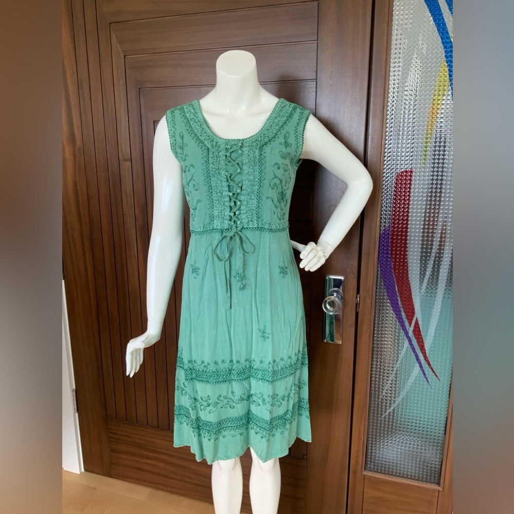SAKKAS Sleeveless Summer Dress, Size M/L